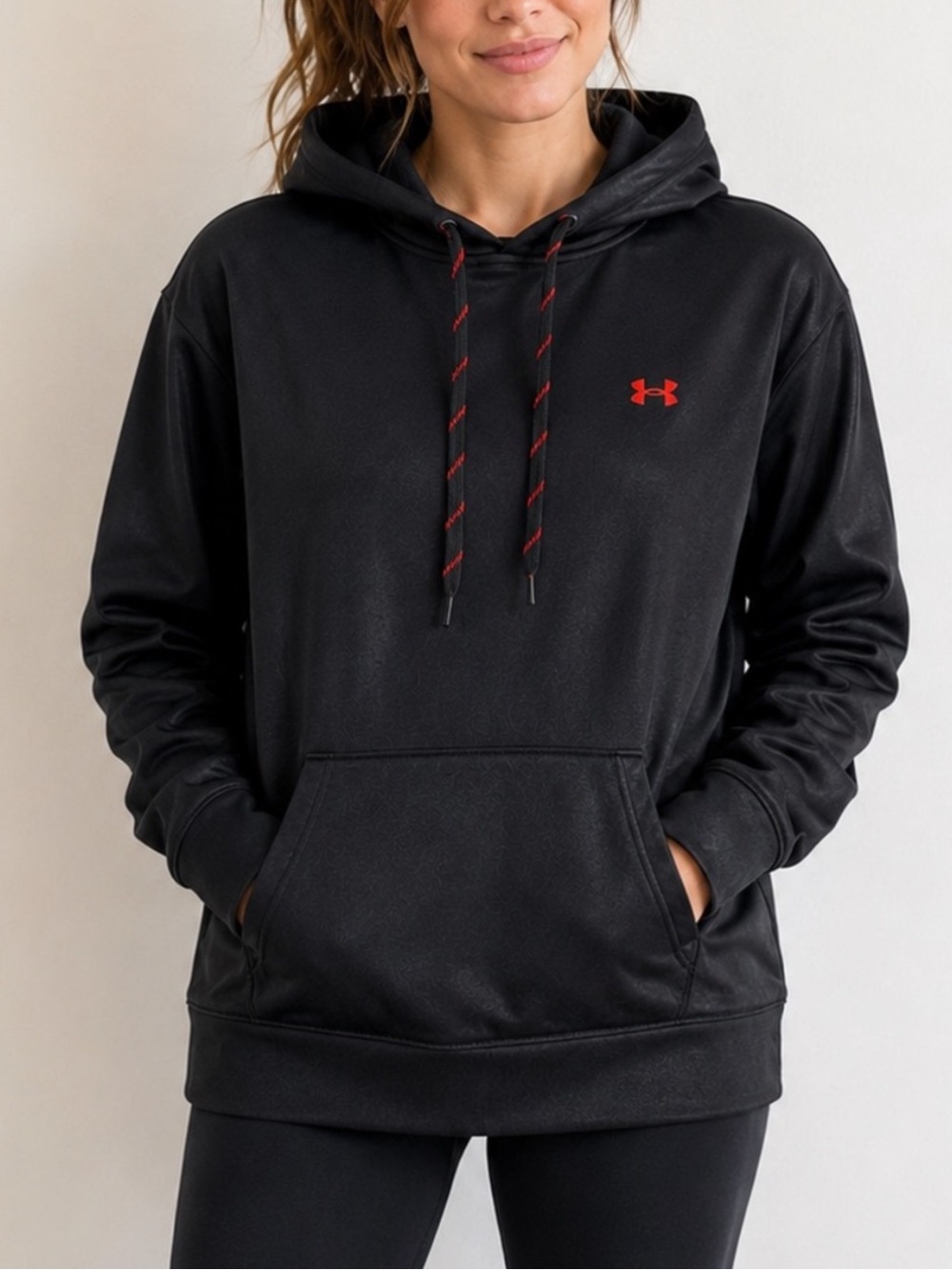 Under Armour Women’s Armour Fleece LC Shine Hoodie Loose Fit Medium